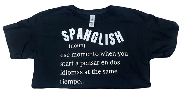 Spanglish Black T-shirt